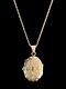 Ancient Necklace With Solid Silver Locket Photo Pendant, Crab Hallmark