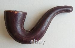 Ancient Pipe In Sea Foam + Amber + Solid Silver England 1904