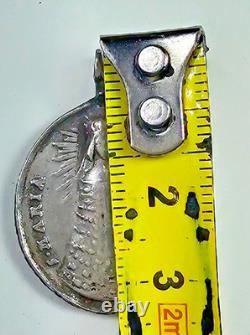 Ancient Religious Medal in Solid Silver, Our Lady of Loreto, Sirolo, Italy, 17th Century