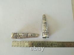 Ancient Ring Nail Guard Solid Silver