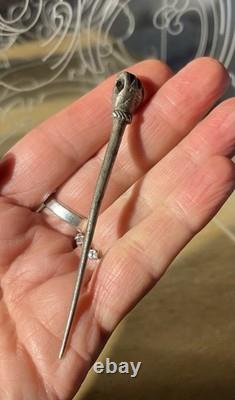 Ancient Roman Hairpin, Solid Silver, II-III AD