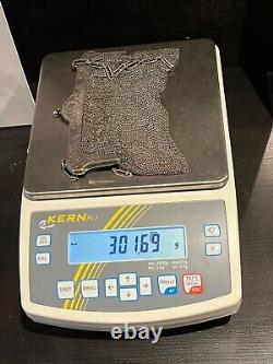 Ancient Silver Ball Bag 19th Century Chain Mail (135-3/A154)