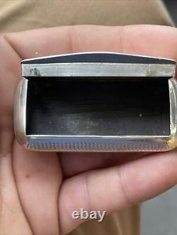 Ancient Silver Box Massif Tabatiere Silver Snuf Box @ Nap III @ Silber