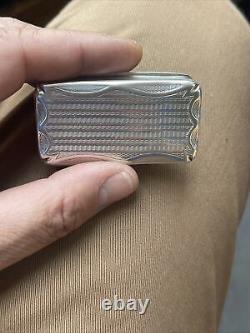 Ancient Silver Box Massif Tabatiere Silver Snuf Box @ Nap III Silber