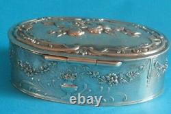 Ancient Silver Box Massive Angelots Love Attribute Angels Silver Box