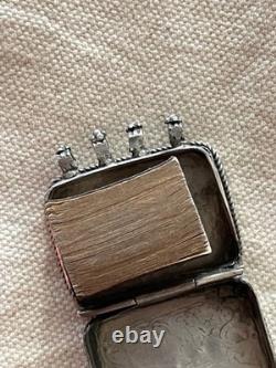 Ancient Silver Case with Its Antique Quran Islamic Silver Amulet Box + Its Quran