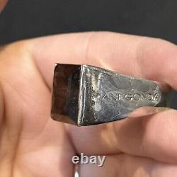 Ancient Silver Ring Massive 925 Jonc Alliance Rings Creator? Pianegonda