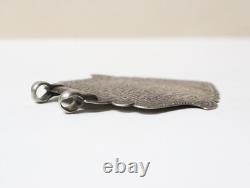 Ancient Silver Talisman Pendant Farsi Persian Ethnicity 19th Century