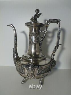 Ancient Silver Teapot Massive 992 Grams