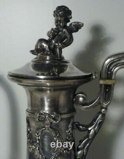 Ancient Silver Teapot Massive 992 Grams