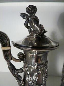 Ancient Silver Teapot Massive 992 Grams