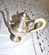 Ancient Silver Teapot With Duck Spout Solid Silver 800 Hallmark Coffee Tea Italy 480g