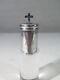 Ancient Small Box Holy Oils Solid Silver Cross Ampoule