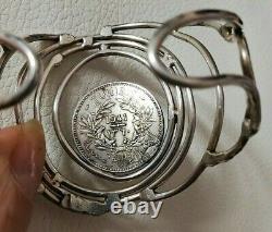 Ancient Solid Silver 925 Bracelet Art Nouveau Collection by a Designer
