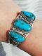 Ancient Solid Silver 925 Navajo Turquoise Bracelet