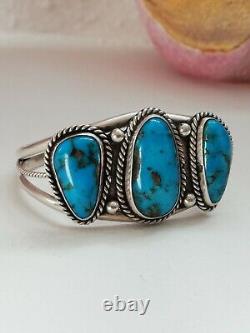 Ancient Solid Silver 925 Navajo Turquoise Bracelet