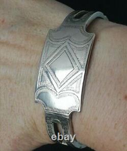Ancient Solid Silver Berber, Kabyle Designer Bracelet