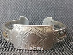 Ancient Solid Silver Berber, Kabyle Designer Bracelet