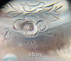 Ancient Solid Silver Bracelet with Minerva Head Hallmark Engraved Flower 17 Grams W1112