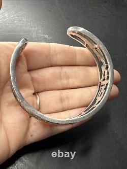 Ancient Solid Silver Gourmet Chain Bracelet Egyptian Tank Link