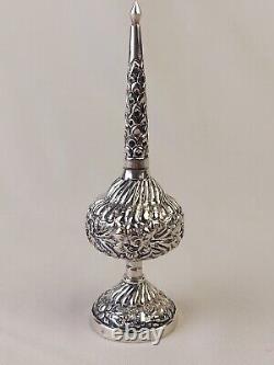 Ancient Sprinkler Solid Silver 800 Hallmark Eastern Maghreb Art Perfume Bottle