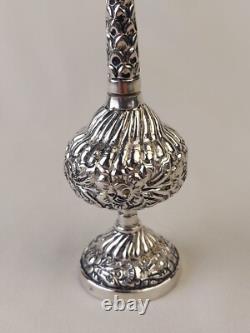 Ancient Sprinkler Solid Silver 800 Hallmark Eastern Maghreb Art Perfume Bottle