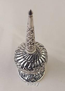Ancient Sprinkler Solid Silver 800 Hallmark Eastern Maghreb Art Perfume Bottle