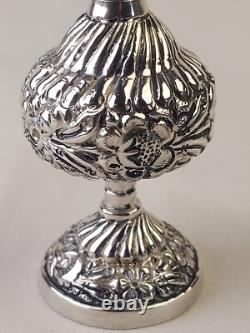 Ancient Sprinkler Solid Silver 800 Hallmark Eastern Maghreb Art Perfume Bottle