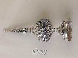 Ancient Sprinkler Solid Silver 800 Hallmark Eastern Maghreb Art Perfume Bottle