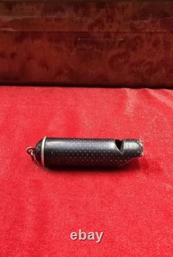 Ancient Sterling Silver Whistle Vesta Case