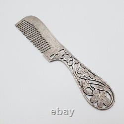 Ancient Style Genuine Silver Comb Full Solid Silver Silver (212)