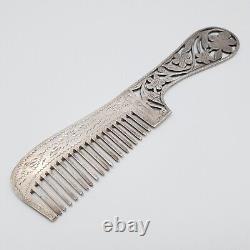 Ancient Style Genuine Silver Comb Full Solid Silver Silver (212)