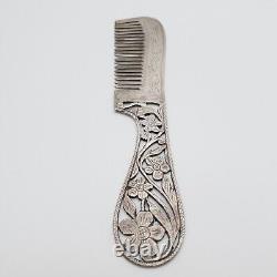 Ancient Style Genuine Silver Comb Full Solid Silver Silver (212)