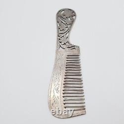 Ancient Style Genuine Silver Comb Full Solid Silver Silver (212)