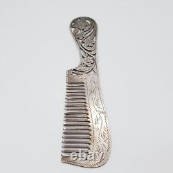 Ancient Style Genuine Silver Comb Full Solid Silver Silver (212)