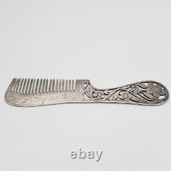 Ancient Style Genuine Silver Comb Full Solid Silver Silver (212)