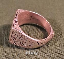 Ancient Syrian Ethnic Silver Ring