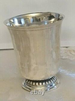 Ancient Timbale Solid Silver General Farmer's Poinçon 18th Century