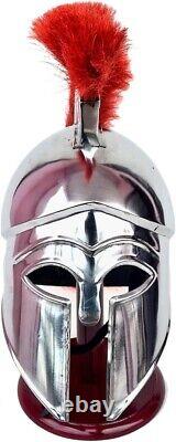 Ancient Viking Helmet: Solid Silver Medieval Knight Combat Armor