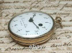 Ancient Watch Gosset Au Coq Spain Picada Cadiz 1818 Works Old Watch