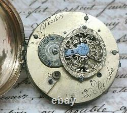 Ancient Watch Gosset Au Coq Spain Picada Cadiz 1818 Works Old Watch