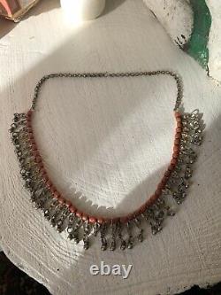 Ancient Yemen Coral Necklace Silver Antique Yemeni Red Coral Silver Necklace Necklace Necklace Necklace