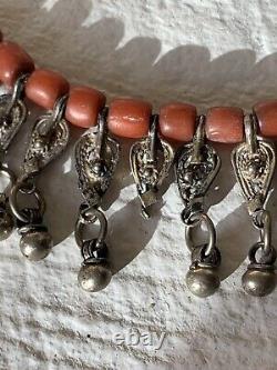 Ancient Yemen Coral Necklace Silver Antique Yemeni Red Coral Silver Necklace Necklace Necklace Necklace