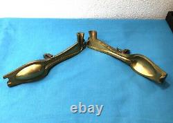 Ancient bronze spoon mold by PAUL LEGRAND in SOURDEVAL with solid silver cover