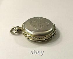 Ancient custodian / solid silver MINERVE and vermeil host box Religious