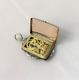 Ancient Nielloed Solid Silver And Vermeil Vinaigrette Pendant Salt Perfume Jewelry