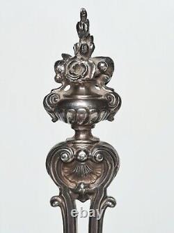 Ancient oil and vinegar holder in solid silver (minerva) 19th century