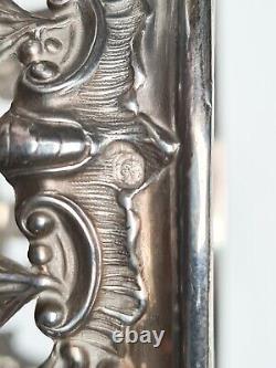 Ancient oil and vinegar holder in solid silver (minerva) 19th century