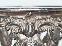 Ancient oil and vinegar holder in solid silver (minerva) 19th century