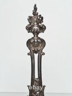 Ancient oil and vinegar holder in solid silver (minerva) 19th century